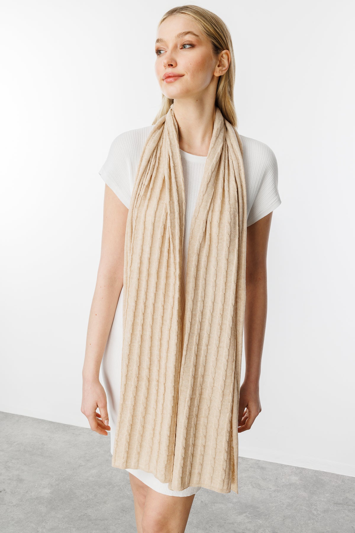 MYRA SCARF BEIGE