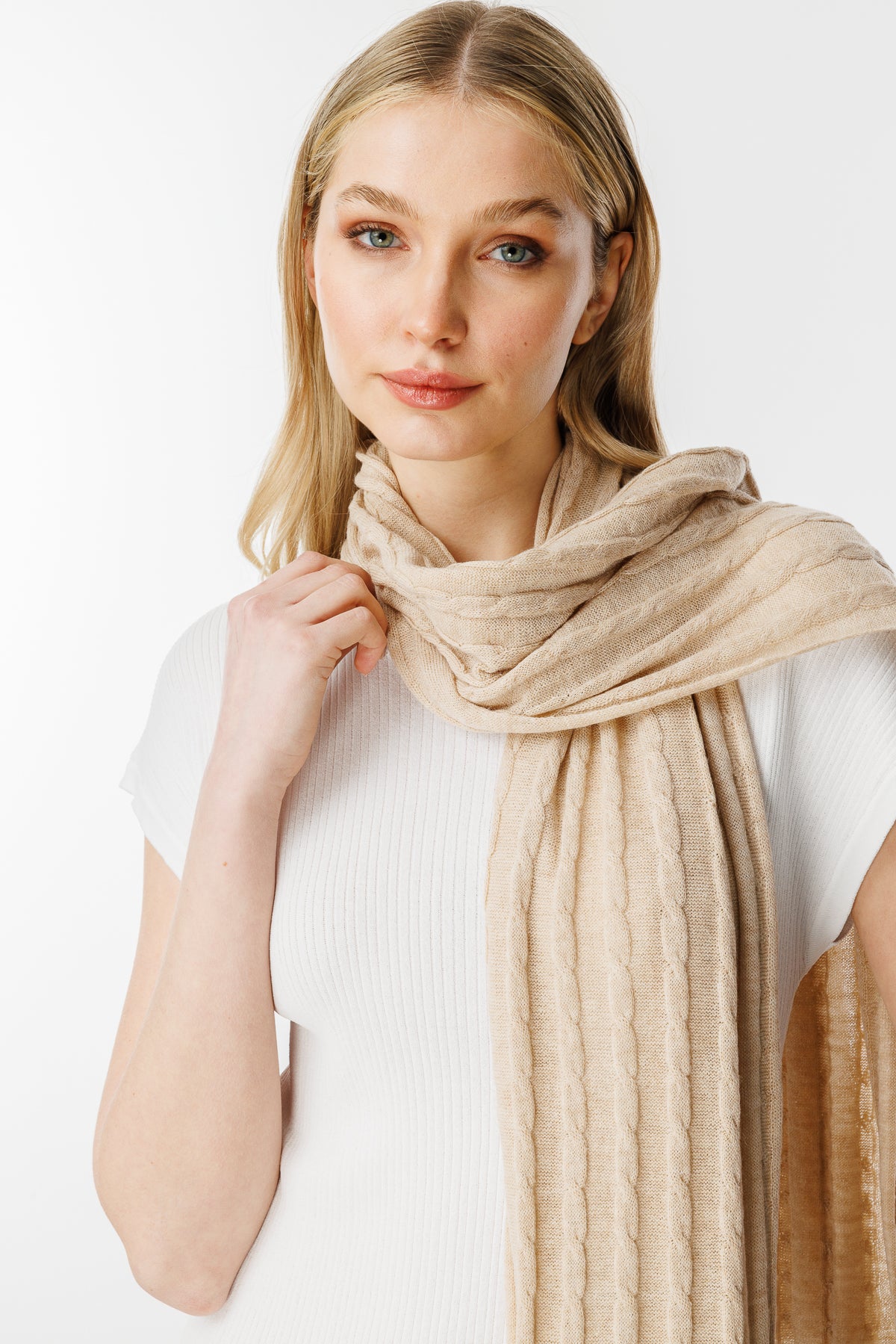 MYRA SCARF BEIGE