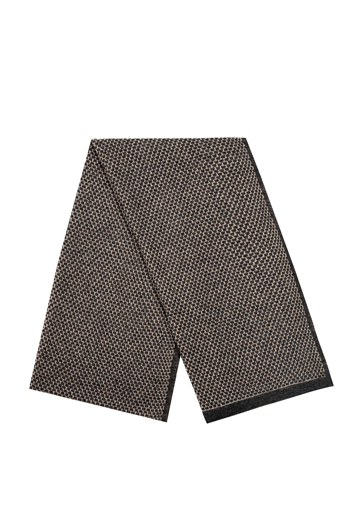 MEN MIDAS SCARF BLACK-BEIGE