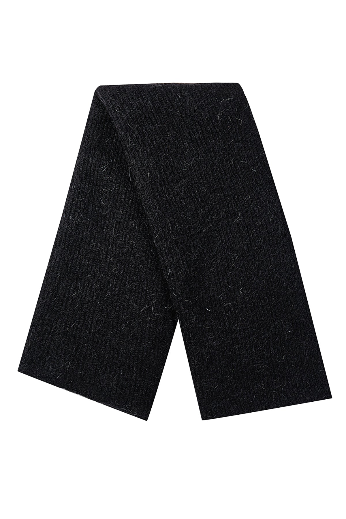 ALACA SCARF BLACK-BASIC KNIT