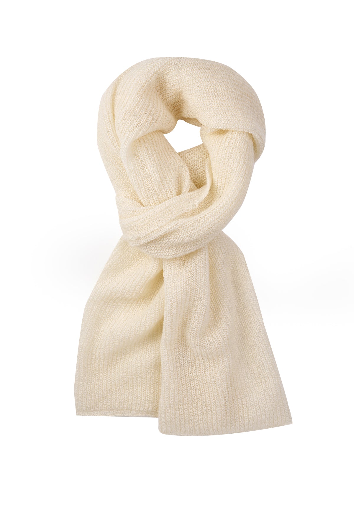 CATALHOYUK SCARF ECRU-BASIC KNIT