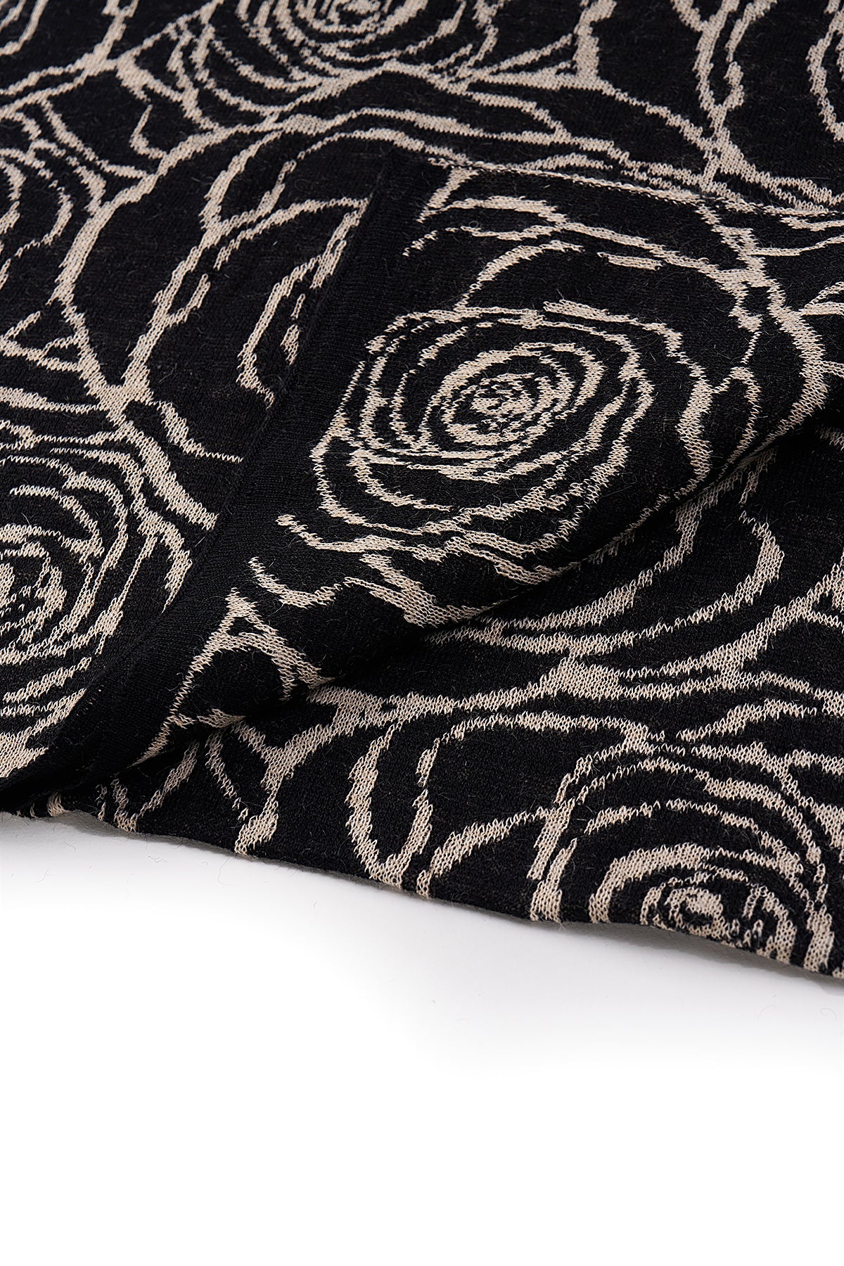 CAPPADOCIA SHAWL BLACK-BEIGE