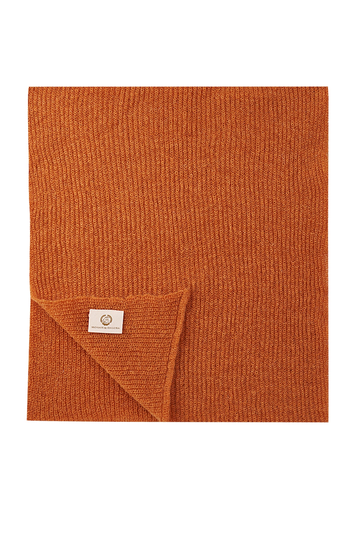 ARINNA SCARF ORANGE-CABLE KNIT