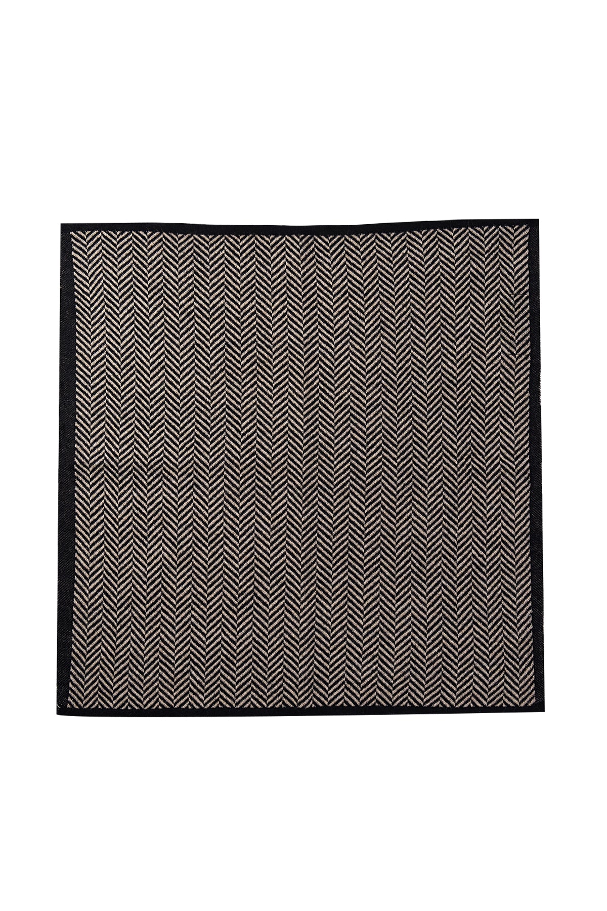 LYCIA SQUARE FOULARD BLACK-BEIGE