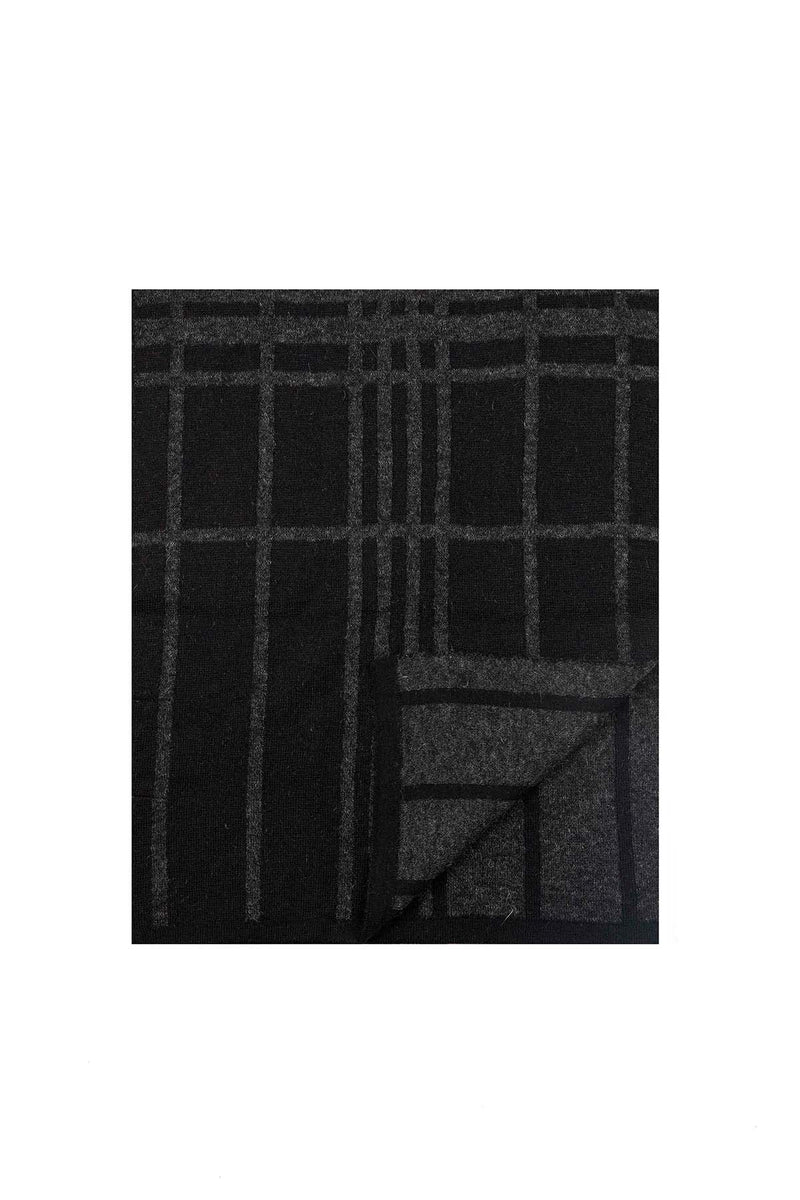 Galatia Shawl Black-Grey