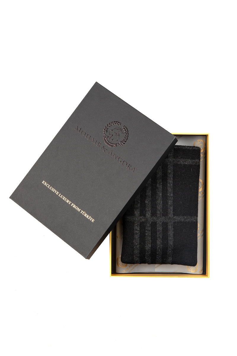 Galatia Shawl Black-Grey