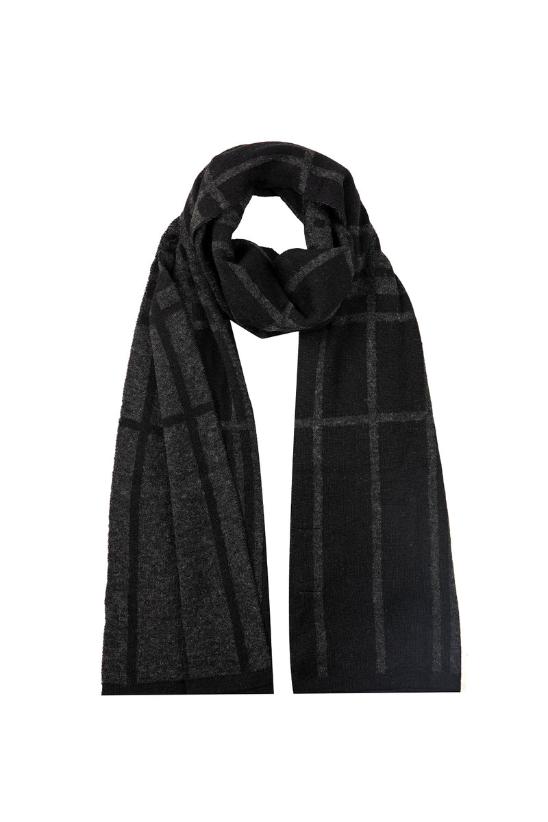 Galatia Shawl Black-Grey