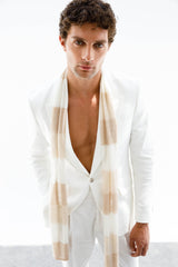 Men Troia Scarf Beige