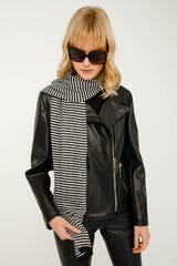 Ephesus Scarf Ecru-Black